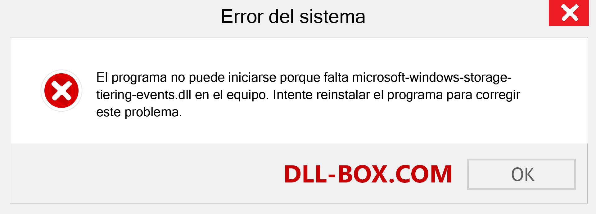 ¿Falta el archivo microsoft-windows-storage-tiering-events.dll ?. Descargar para Windows 7, 8, 10 - Corregir microsoft-windows-storage-tiering-events dll Missing Error en Windows, fotos, imágenes